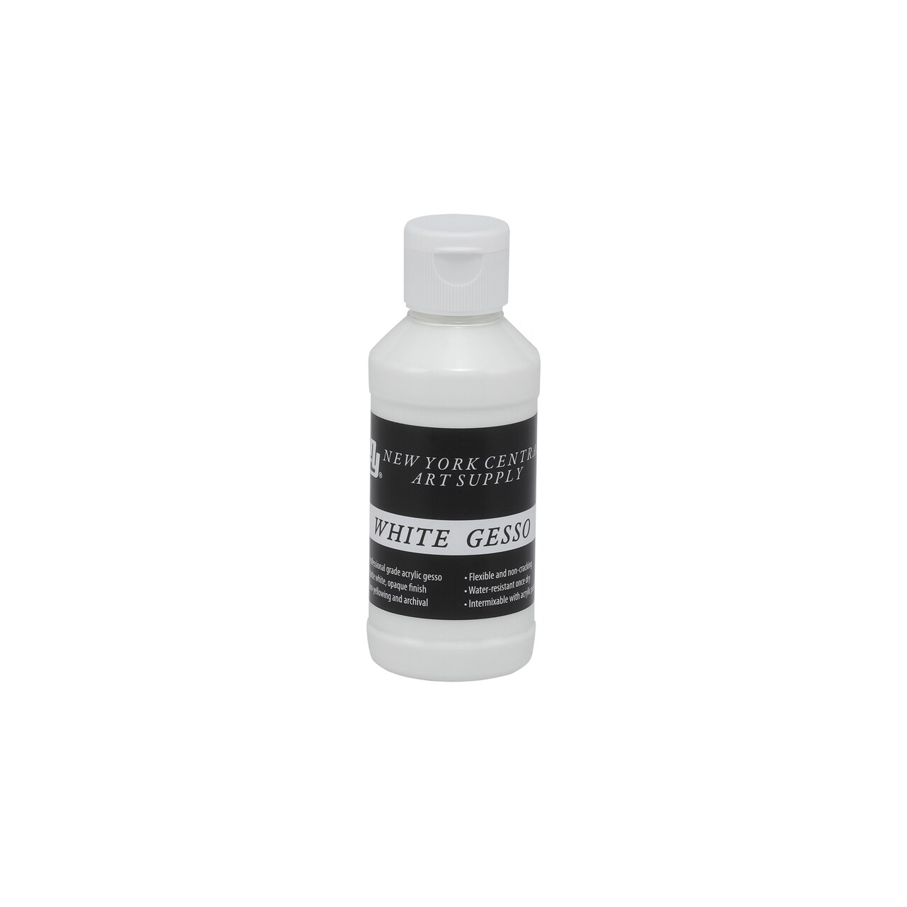 New York Central Acrylic Gesso White Professional Grade Gesso for Painting Acrylic Oil Pastels More